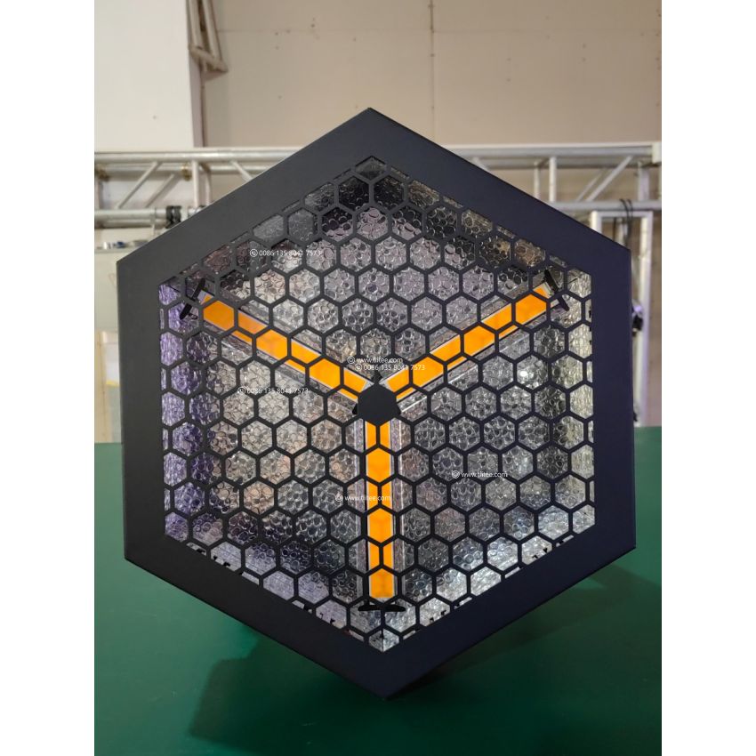 P3 RGB Retro Stager 3x60W Hexagon Audience Blinder  Background Transpot Stage Light