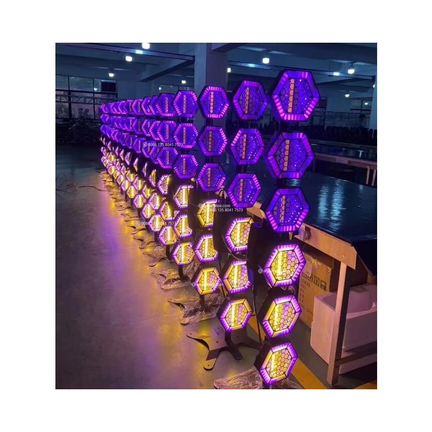 P2 EVO Retro Stager 6x300W RGB With Auxiliary Light LED Tree Blinder Vintage Stage Light