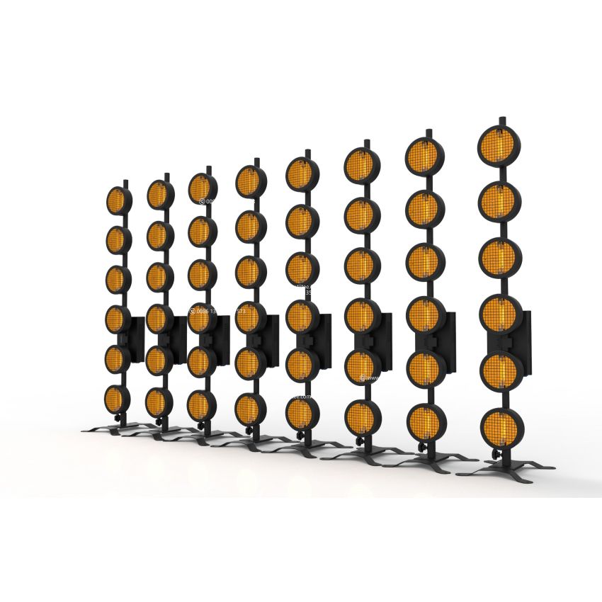 Round P2 Halogen Retro Stager 6x300W TungstenTree Blinder Stage Light