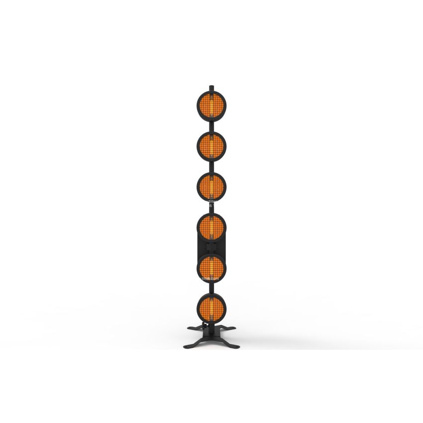 Round P2 Halogen Retro Stager 6x300W TungstenTree Blinder Stage Light