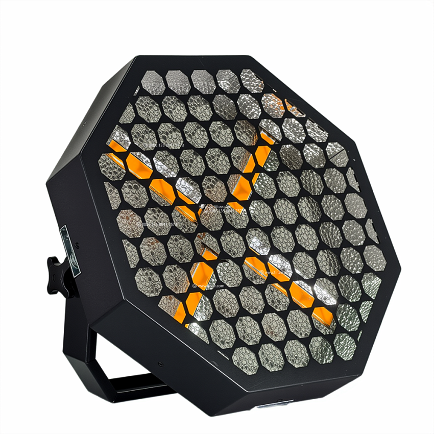 Tiitee Retro X Vintage Stage Light 4x60w Amber 64*3w RGB  LEDs Blinder Background Light