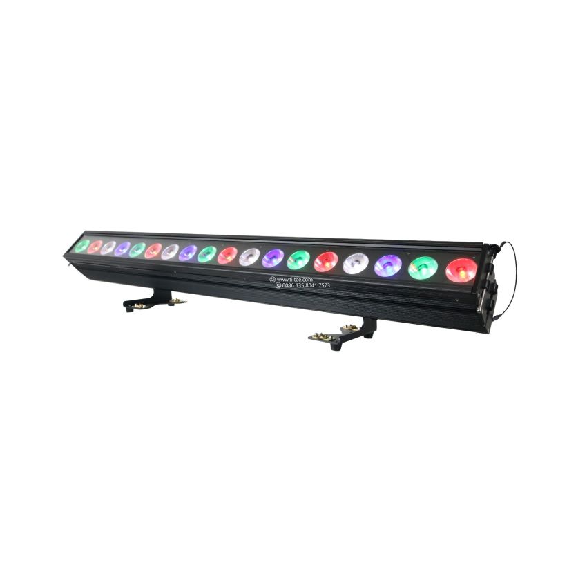 TIITEE LIGHTING Pixel Bar 18 IP With 3-Way Installation 18*20W RGBW LED Wash Light