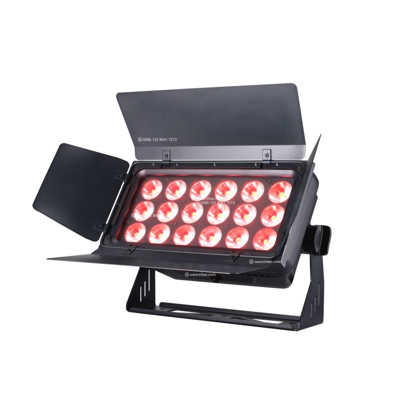 Tiitee Lighting Panel Wash 18IP 18*20W RGBW LED Wall Wash Light IP 65