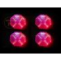 Tiitee Retro X Vintage Stage Light 4x60w Amber 64*3w RGB  LEDs Blinder Background Light