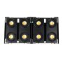 TIITEE 4PIX Blinder IP White+Warm White 4 Eyes Audience Light for Stage Tour Live Show