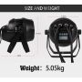 TIITEE LIGHTING 200W High CRI COB PAR Outdoor IP65 Waterproof Cool White + Warm White Uplights Stage Wash Lights
