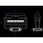 Double Blades Extra Beam Strobe Bar 5X60w RGBW LED Pixel Control Moving Head Wash Light With Zoom Effect