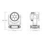 LED 740 Bee Eye Zoom Moving Head Wash