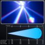 LED RGBW 360°Rotation Disco Ball Lights DMX Control for Dj Disco Party Stage Effect Lighting