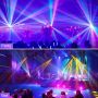 LED RGBW 360°Rotation Disco Ball Lights DMX Control for Dj Disco Party Stage Effect Lighting