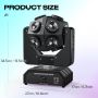 LED RGBW 360°Rotation Disco Ball Lights DMX Control for Dj Disco Party Stage Effect Lighting