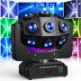 18 LEDs RGBW Disco Ball Moving Head Beam Light 360°Rotation DJ Lights