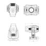700W 4 IN 1 Led Moving Head Framing Profile Light With CMY CTO