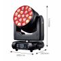 Spider 19 Pieces RGBW LED Bee Eye Zoom Moving Head Wash Light Stage Light
