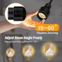 TIITEE Pinspot Light Bar 6 Eyes LED Pinspot Stage Lights with Adjustable Zoom Angle