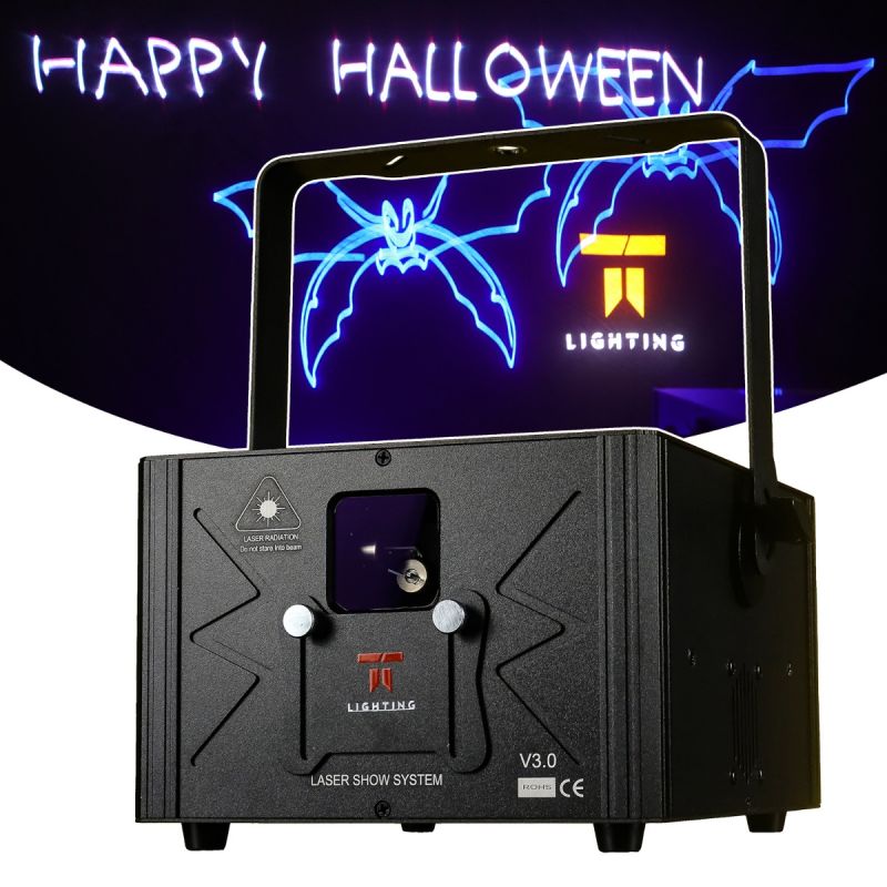 TIITEE Lihting Full Color RGB Animation 3W Laser Light