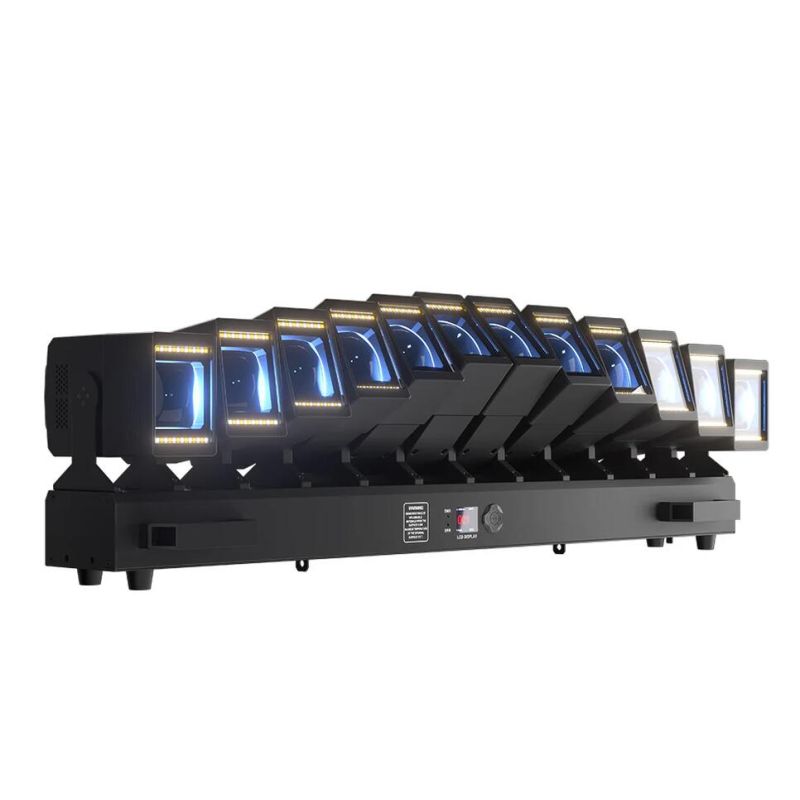 TIITEE RADER 12S PXL 12x60w RGBW 4in1 LED Pixel Stage Lights LED Wave Bar with Auxiliary Light