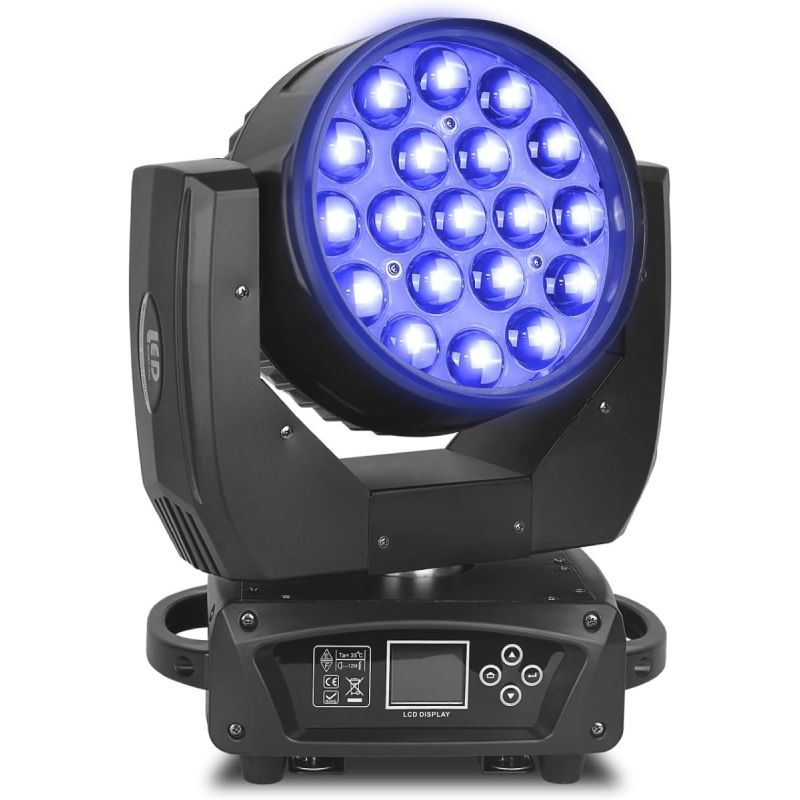 19X15W 4in1 Moving Head Light Zoom Wash Stage Lights