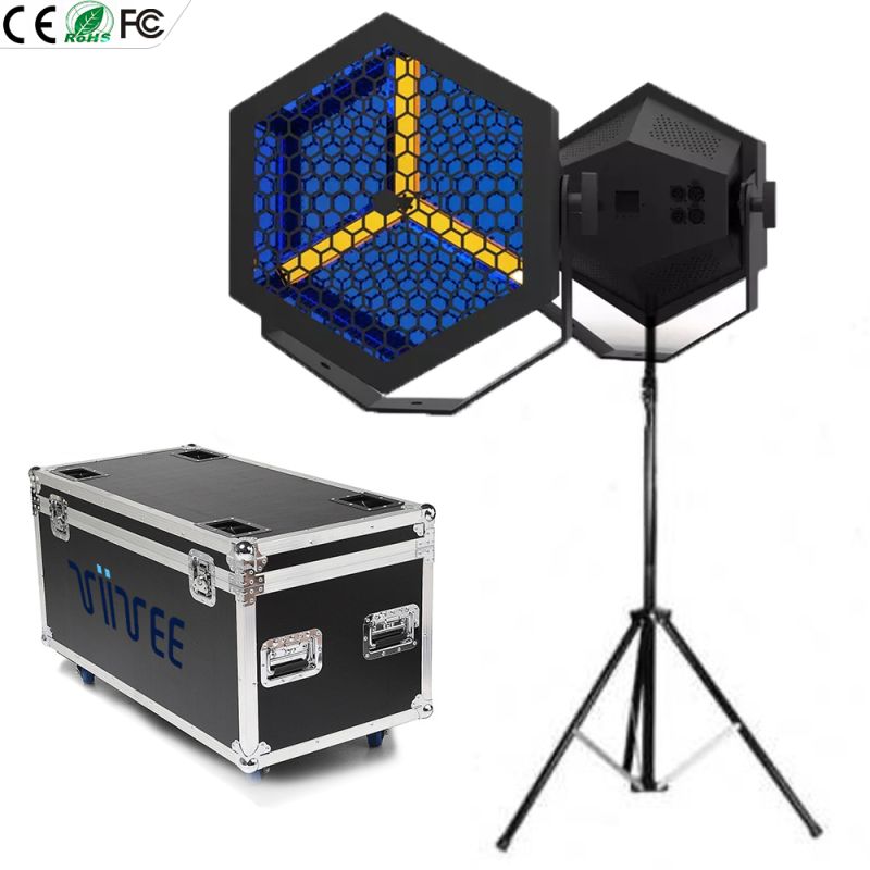P3 RGB Retro Stager 3x60W Hexagon Audience Blinder  Background Transpot Stage Light