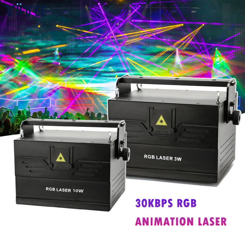 3-10W Pro Laser Projector Animation DJ Lights