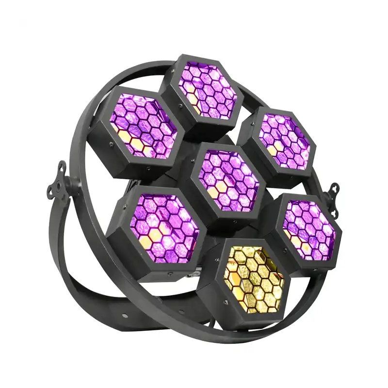 Mini P1 Retro Stager 7x60W RGB Audience Background Blinder Strobe Stage Light